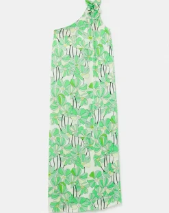 Femme Tara Jarmon Robes^Robe imprimé à fleurs verte