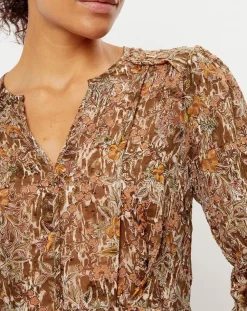 Femme See u Soon Robes^Robe imprimée Alexa rose/marron