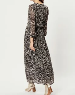 Femme See u Soon Robes^Robe imprimée Alix noire