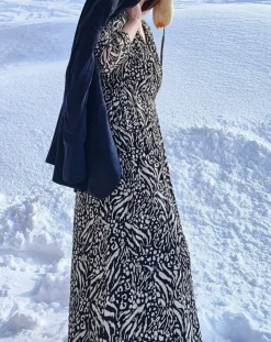 Femme See u Soon Robes^Robe imprimée Alix noire