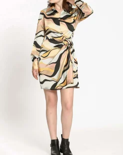 Robe imprimée Margot grise-See u Soon Sale