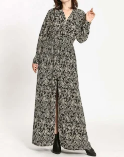 Femme See u Soon Robes^Robe imprimée Noémie noire