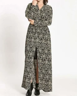 Femme See u Soon Robes^Robe imprimée Noémie noire