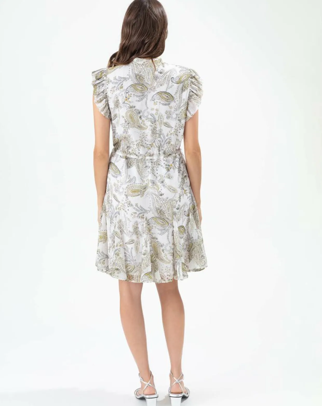 Femme Indies Robes^Robe Inu cachemire argente