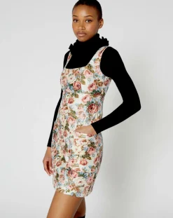 Femme Manoush Robes^Robe Jardin d'Hiver print écru/multicolore