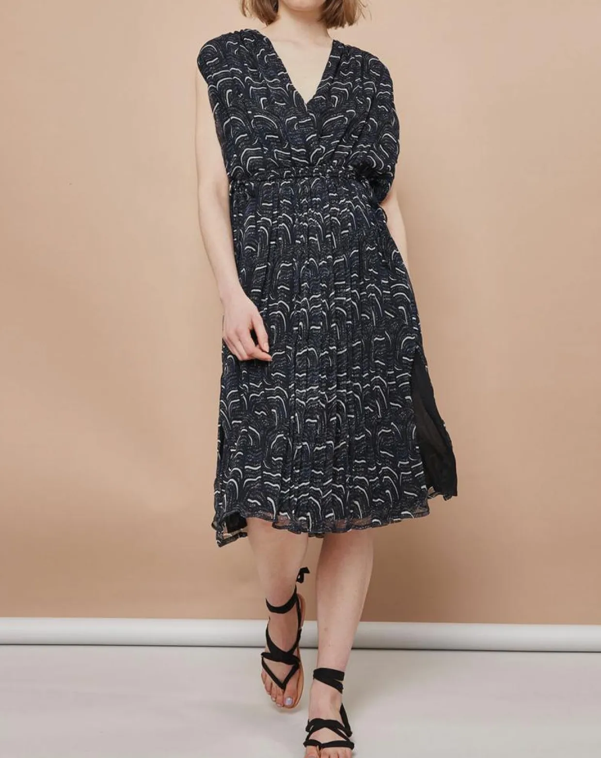 Robe Josepha vague bleue-Mare di Latte Discount