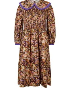 Robe Liberty Fauve imprimée cerise noire/multicolore-Manoush Discount