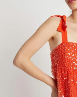 Femme Manoush Robes^Robe longue Baby Flower coquelicot
