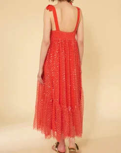 Femme Manoush Robes^Robe longue Baby Flower coquelicot