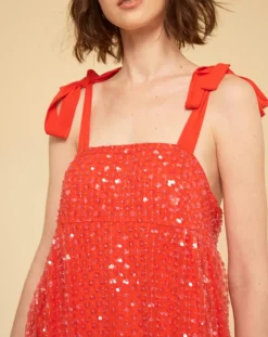 Femme Manoush Robes^Robe longue Baby Flower coquelicot