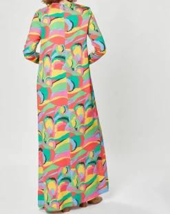 Femme Manoush Robes^Robe longue Caftan Purple Country Pop fluo