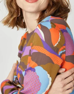 Femme Manoush Robes^Robe longue Caftan Purple Country Pop lilas