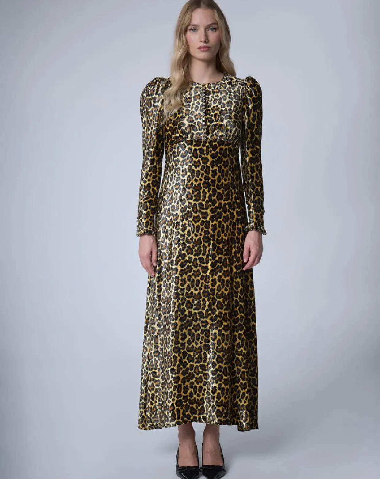 Robe longue en Velours Panther unique-Manoush Discount