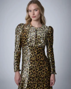 Robe longue en Velours Panther unique-Manoush Discount
