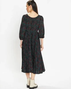 Femme Galeries Lafayette Robes^Robe longue et plissée Gaia noire