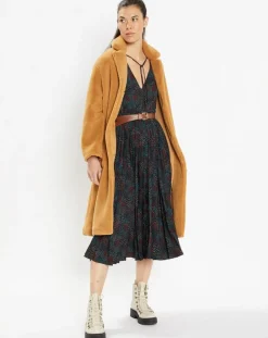 Femme Galeries Lafayette Robes^Robe longue et plissée Gaia noire