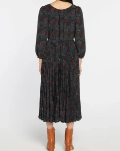Femme Galeries Lafayette Robes^Robe longue et plissée Gaia noire