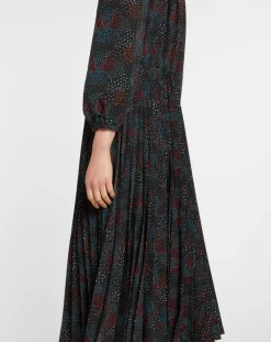 Femme Galeries Lafayette Robes^Robe longue et plissée Gaia noire