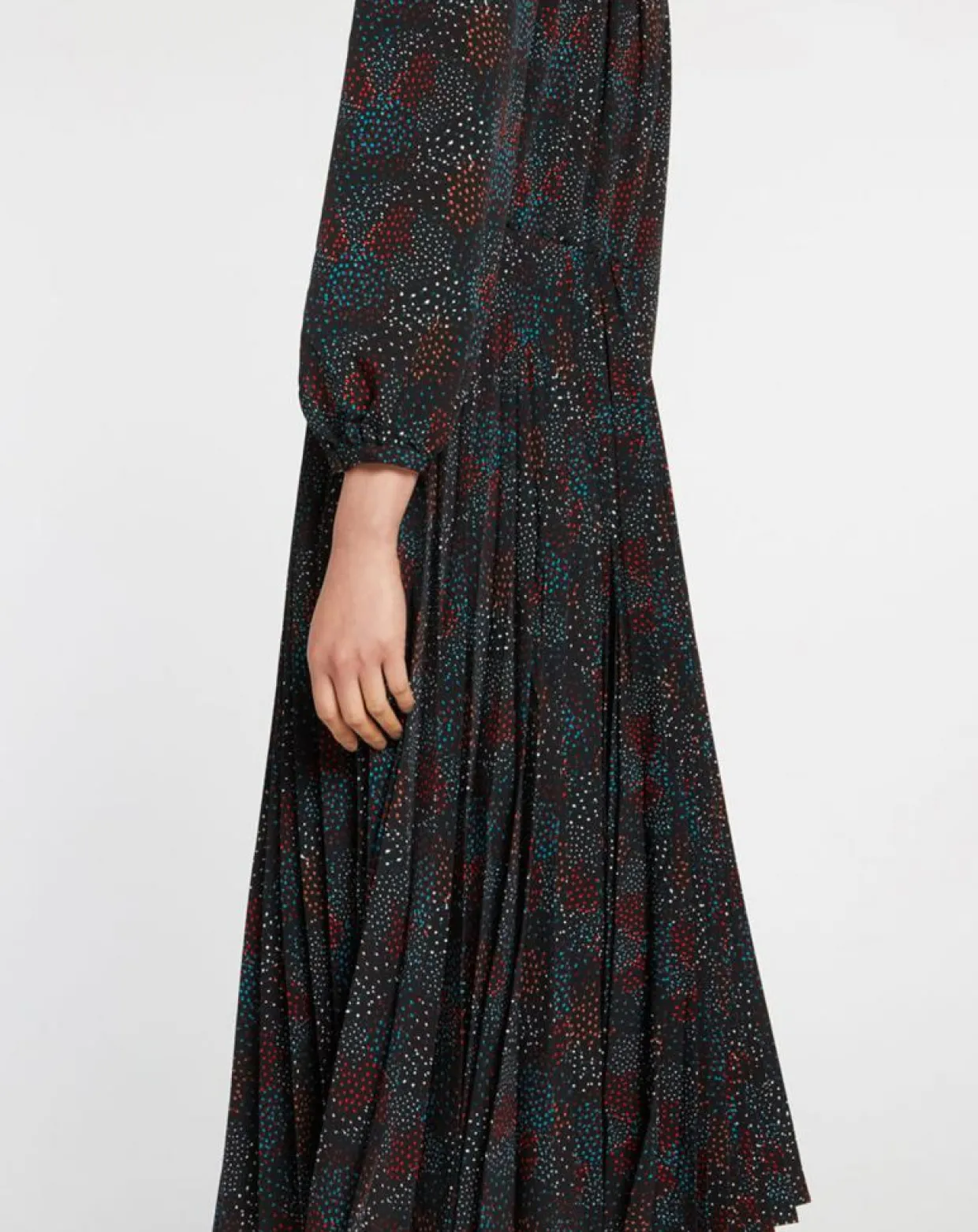 Femme Galeries Lafayette Robes^Robe longue et plissée Gaia noire