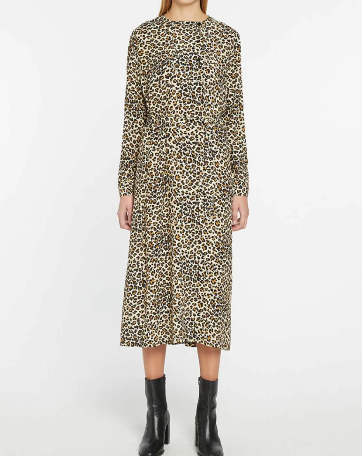 Femme Galeries Lafayette Robes^Robe longue Gamba léopard noire