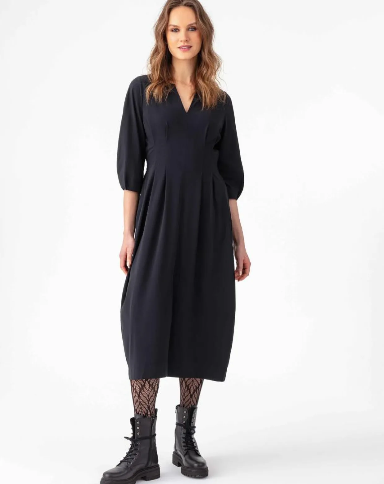 Robe Longue Miranda noire-Indies Sale