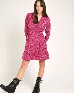 Robe Malta imprimée rose-An'ge New