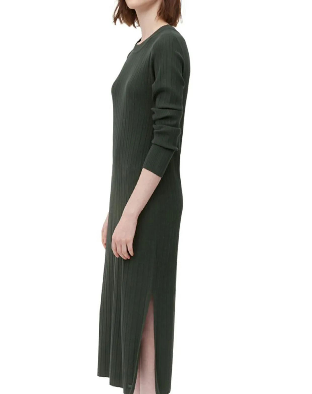 Robe manches longues Col Rond Maille Milano vert foncé-Marc O'Polo Hot
