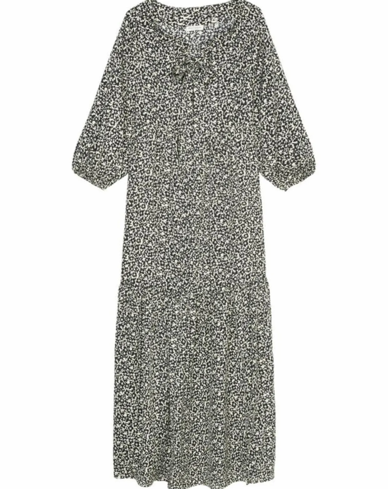 Femme Marc O'Polo Robes^Robe maxi imprimée fleurs blanc/noir