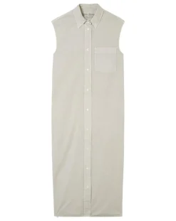 Robe maxi sans manches Bouton gris clair-Marc O'Polo Best