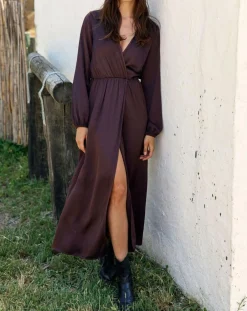 Robe Mayfair raisin-Lauren Vidal Outlet