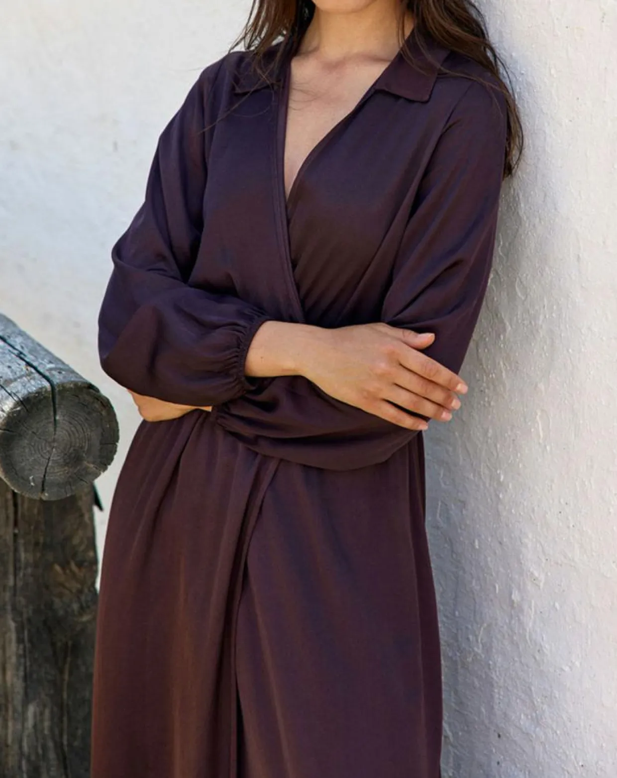 Robe Mayfair raisin-Lauren Vidal Outlet