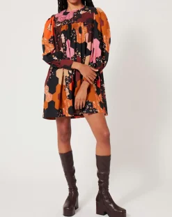 Robe Médiéval Patchwork imprimée multicolore-Manoush Hot