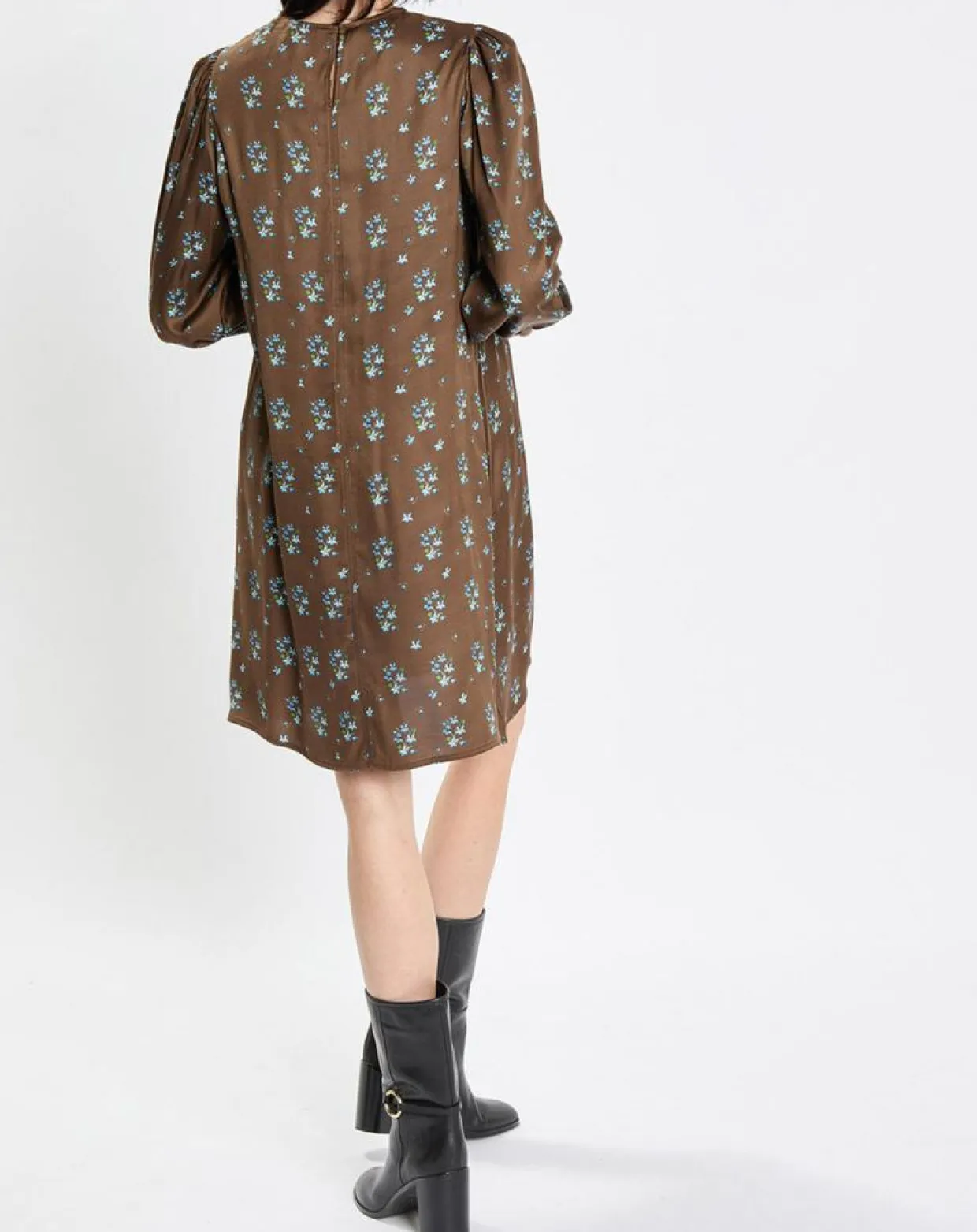 Femme Marc O'Polo Robes^Robe medium imprimée marron