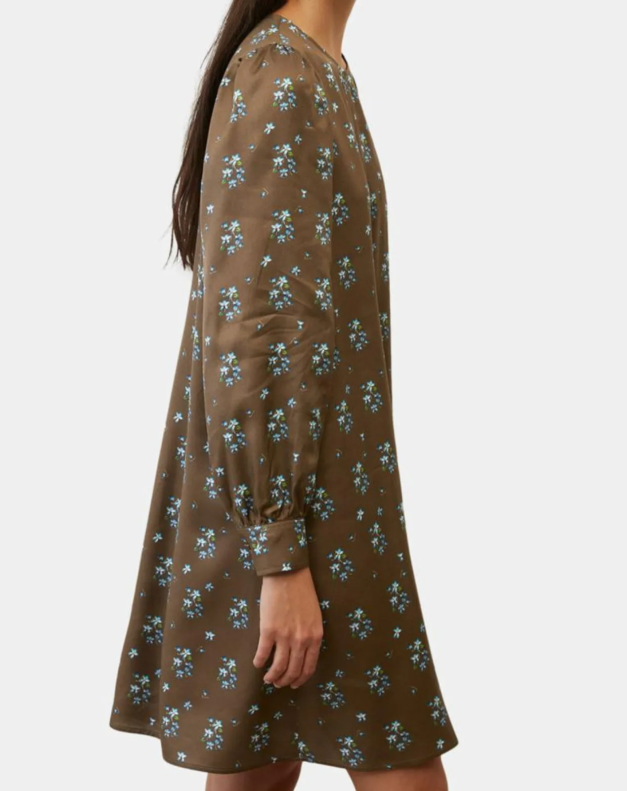 Femme Marc O'Polo Robes^Robe medium imprimée marron