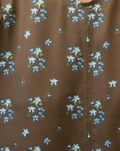 Femme Marc O'Polo Robes^Robe medium imprimée marron