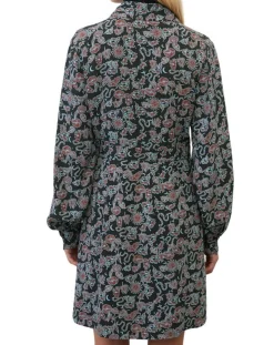 Robe midi imprimée noir/multicolore-Marc O'Polo Discount
