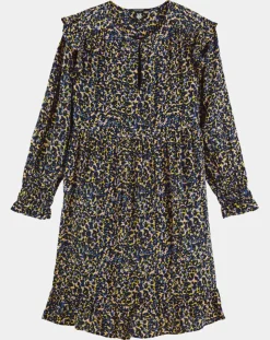 Robe mi-longue imprimée multicolore-Scotch & Soda Discount