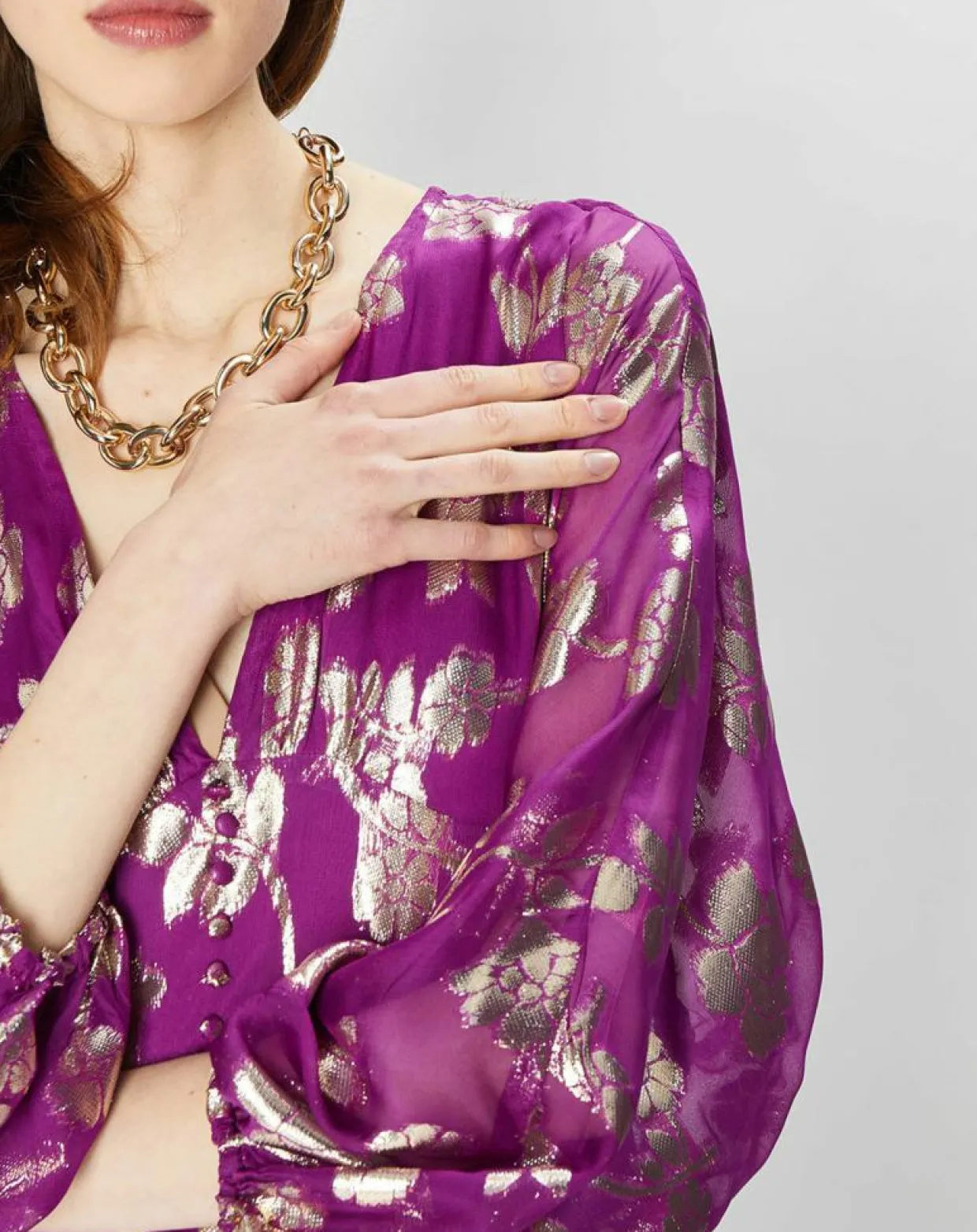 Robe Nida fushia-La Petite Etoile Clearance