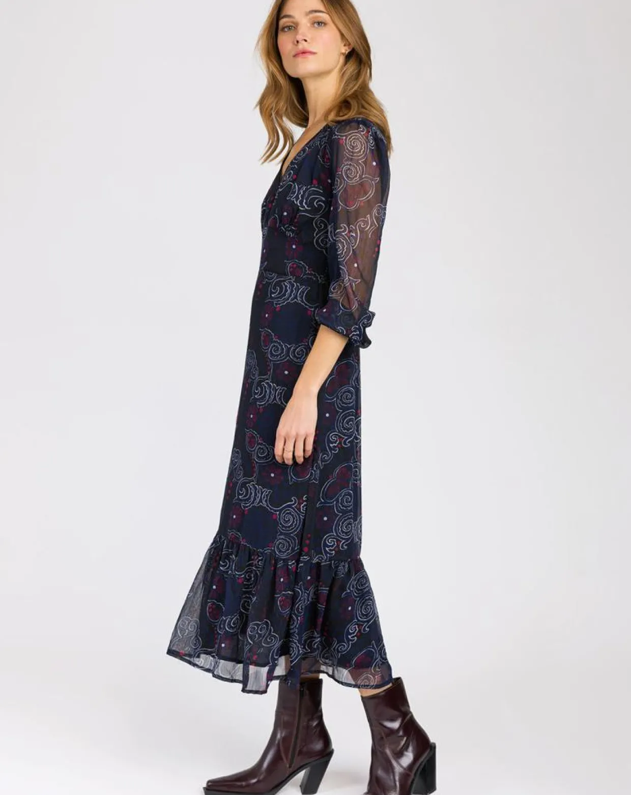 Femme An'ge Robes^Robe Oclande hilda bleu
