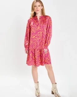 Robe Oversize Sirop 2 orange/violet-Galeries Lafayette Clearance