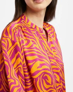 Robe Oversize Sirop 2 orange/violet-Galeries Lafayette Clearance