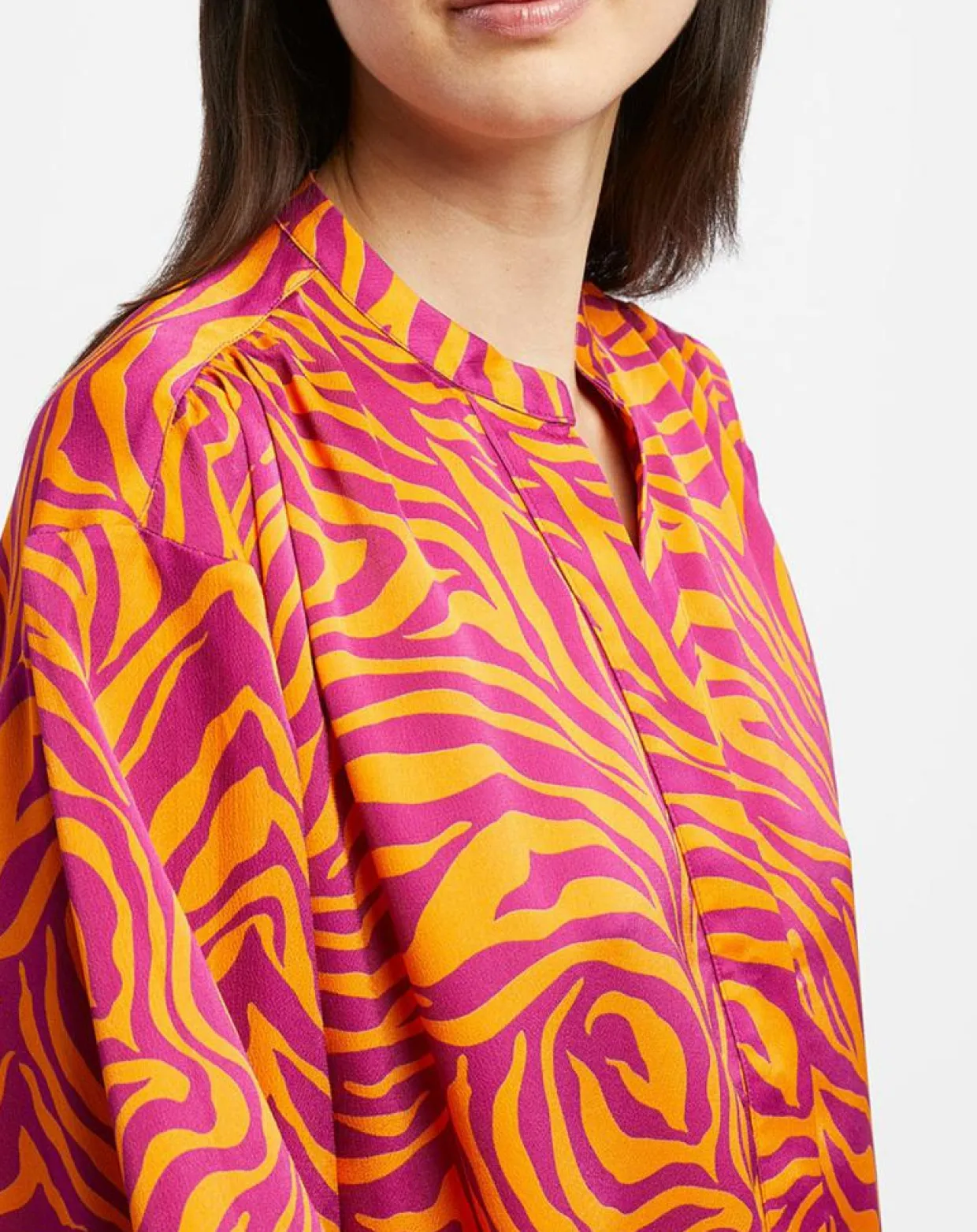Robe Oversize Sirop 2 orange/violet-Galeries Lafayette Clearance