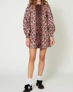 Femme Manoush Robes^Robe Panther léopard marron