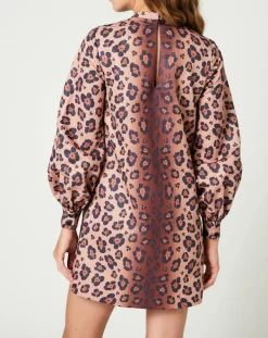 Femme Manoush Robes^Robe Panther léopard marron