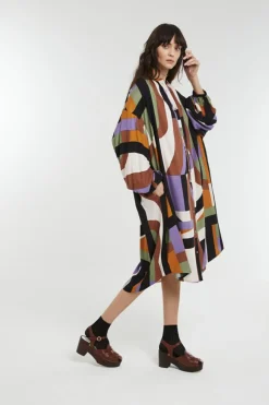 Femme Mapoesie Robes^Robe Paradis Brun