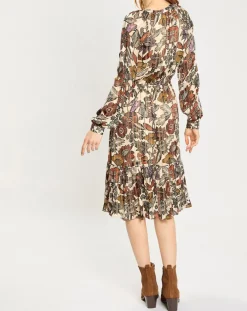 Robe print fleurs maison écru/multicolore-Scotch & Soda New