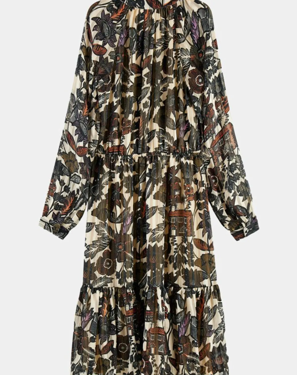 Robe print fleurs maison écru/multicolore-Scotch & Soda New