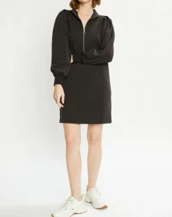 Robe Pull en Coton Bio mélangé zippée anthracite-Scotch & Soda Online