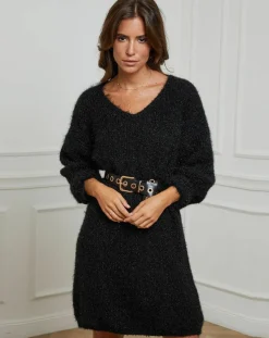 Robe Pull Juliette noir-Alice & Charlotte Hot