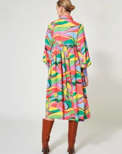 Femme Manoush Robes^Robe Purple Country multicolore